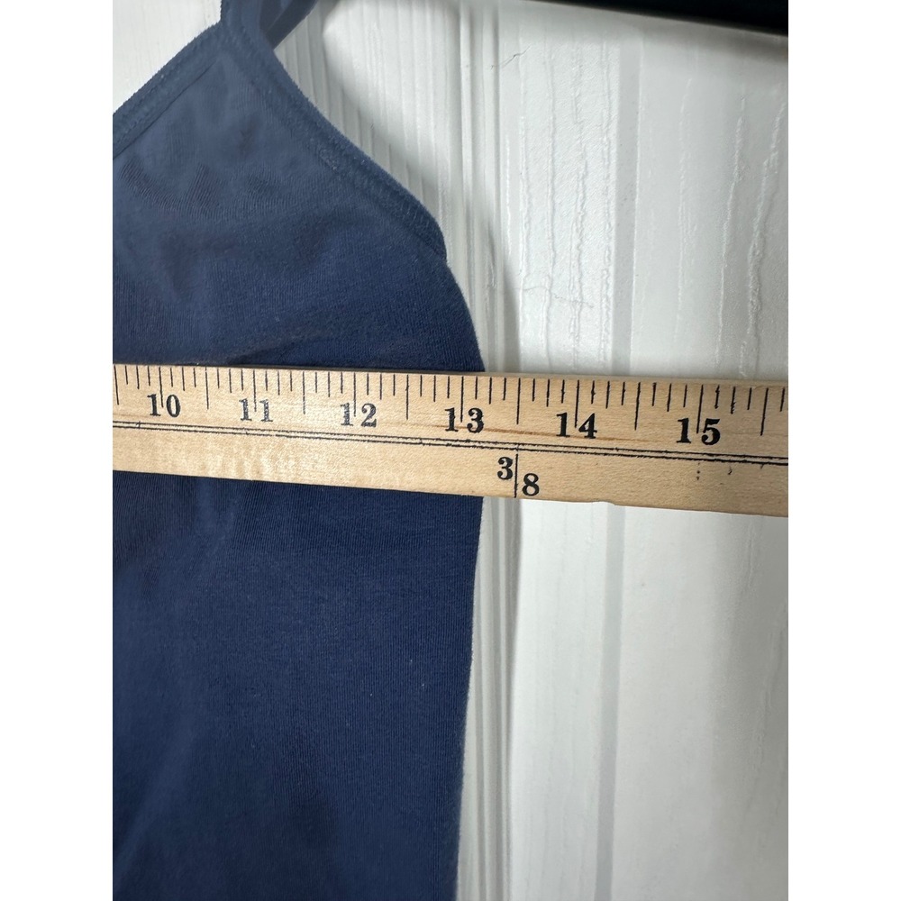 Maidenform Camisole Women M Blue Built-in Shelf Bra Tank Top Adjustable Strap - Picture 4 of 7